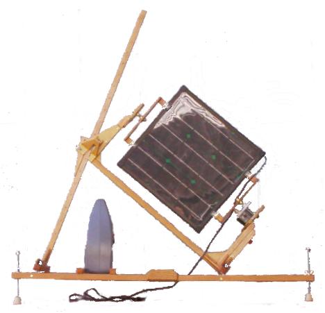 Portable Sun Tracking Solar Panel With a Windup Clock Drive