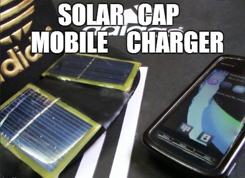 SOLAR CAP MOBILE CHARGER