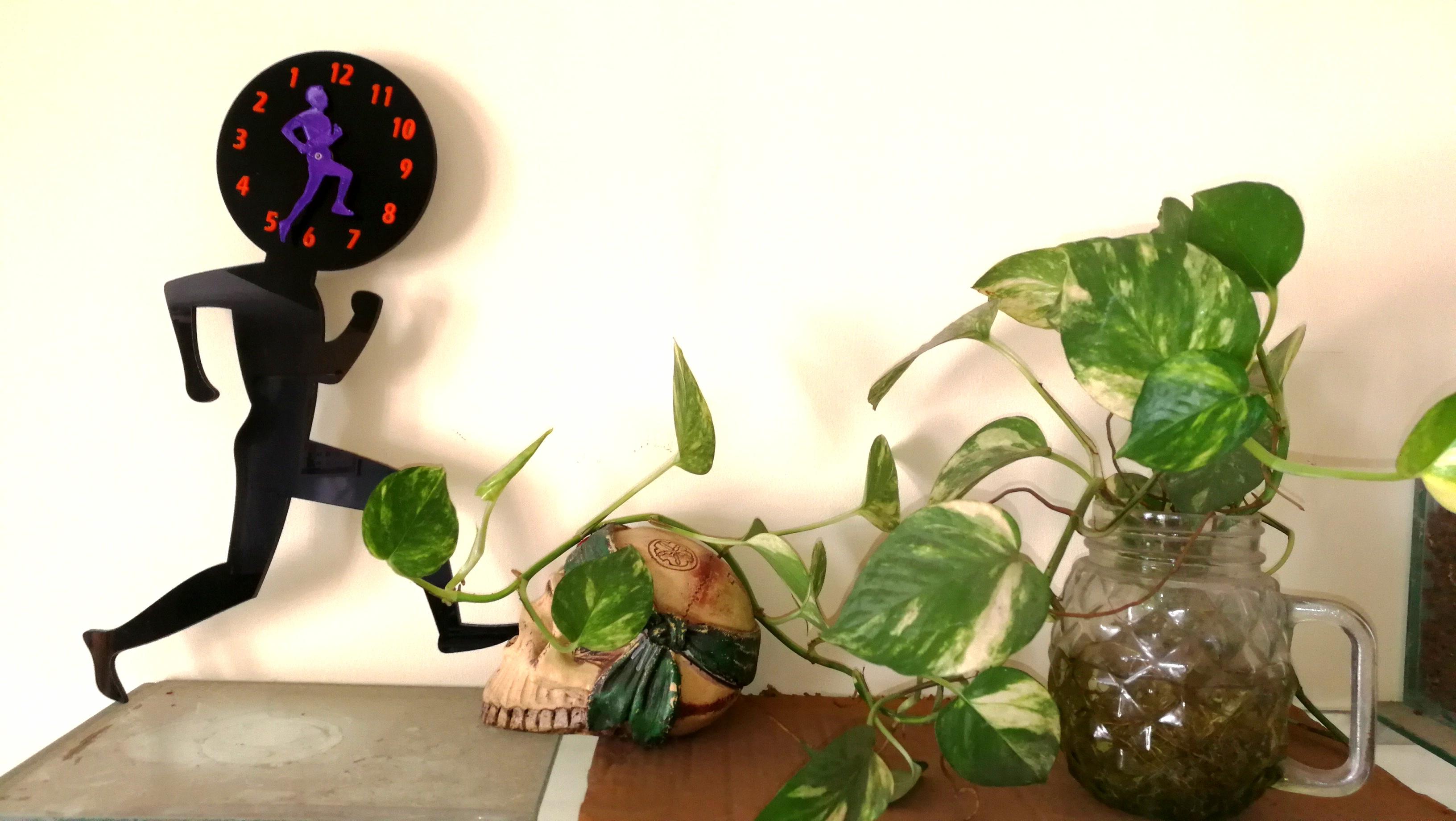 Running Man Reverse Clock