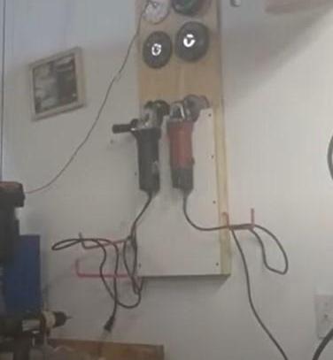 Grinder and Grinding Wheel Holder Fabrication Shop Garage Work Shop DIY Save Money Organize