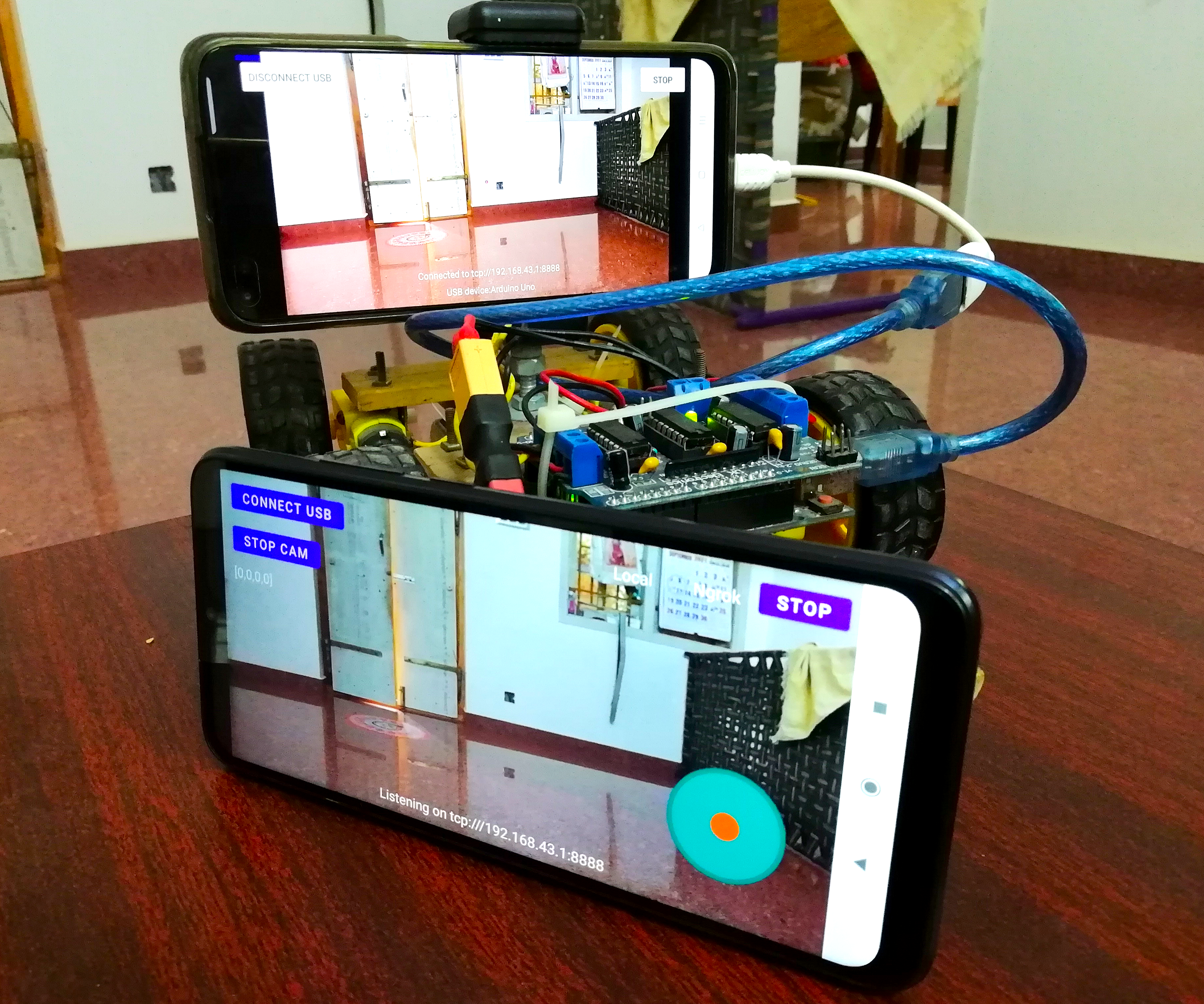 Android Powered Robot (with FPV, Wi-fi / 4G Control )