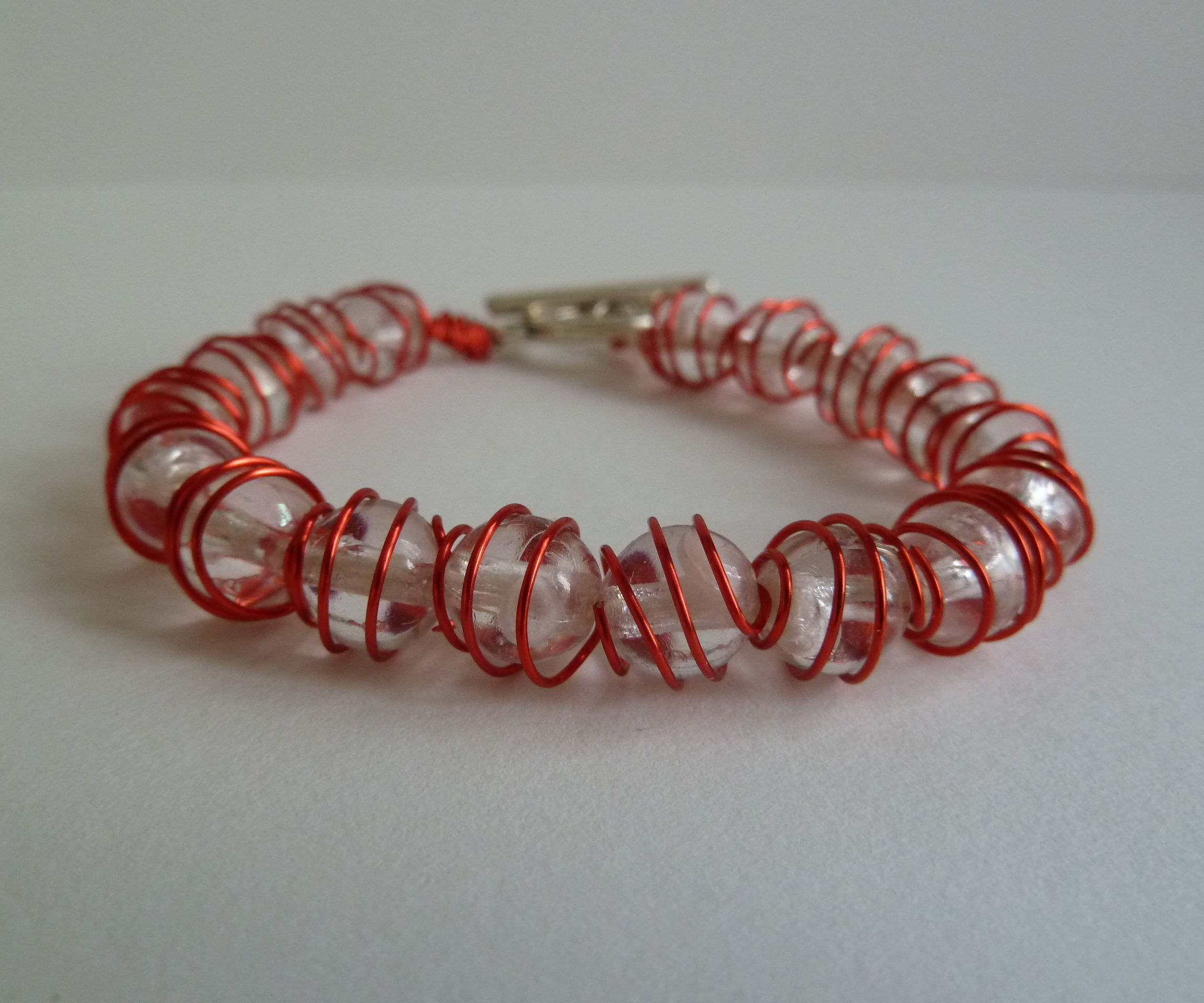 Wire Wrapped Beads Bracelet