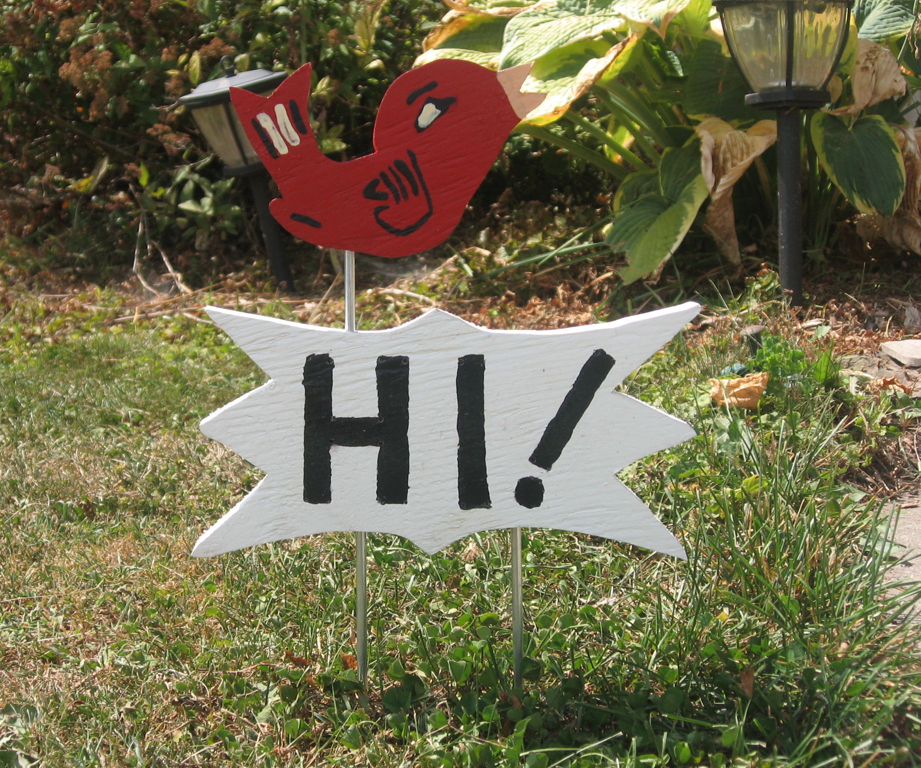 Walkway Welcome Sign