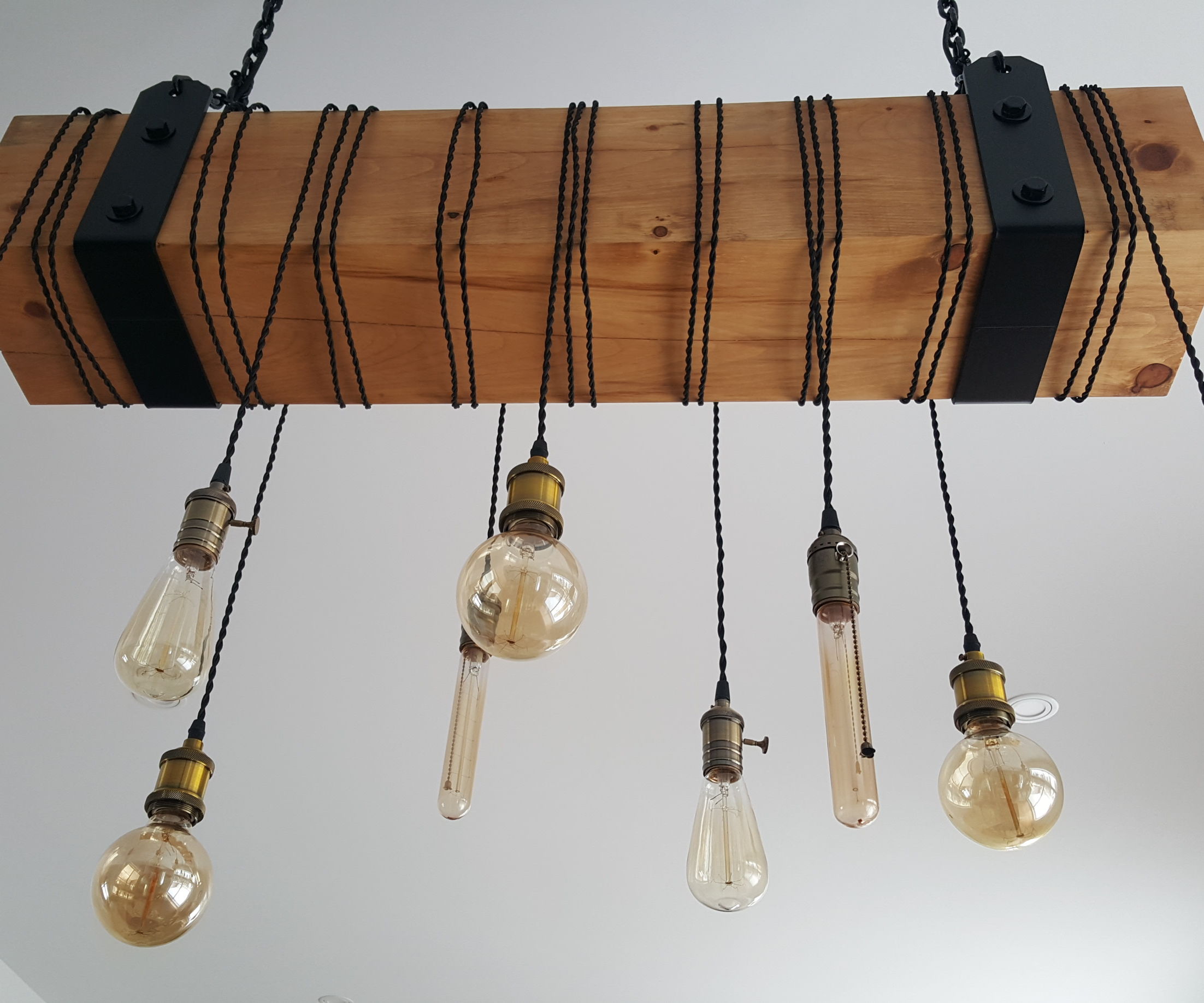 Rustic Wooden Chandelier