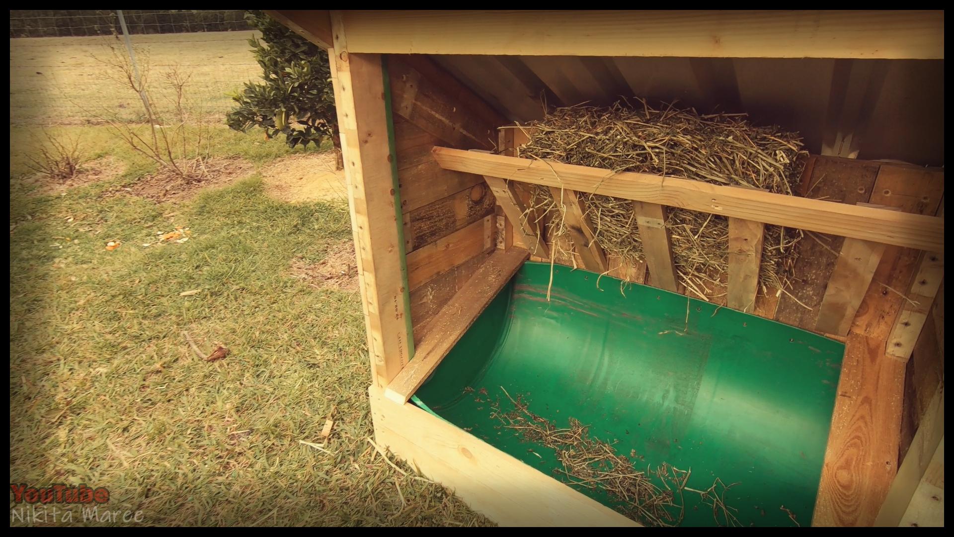 How to build a Livestock feeder DIY building animal trough Step by step instructions farm build with pallet wood (53).jpg