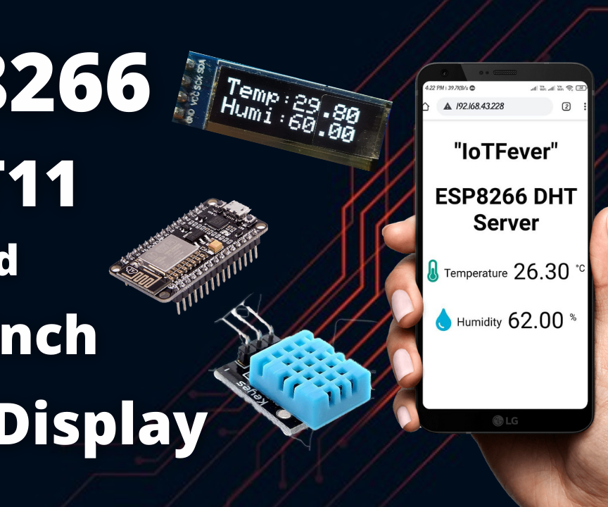 ESP8266 Webserver DHT11 Sensor and OLED Display