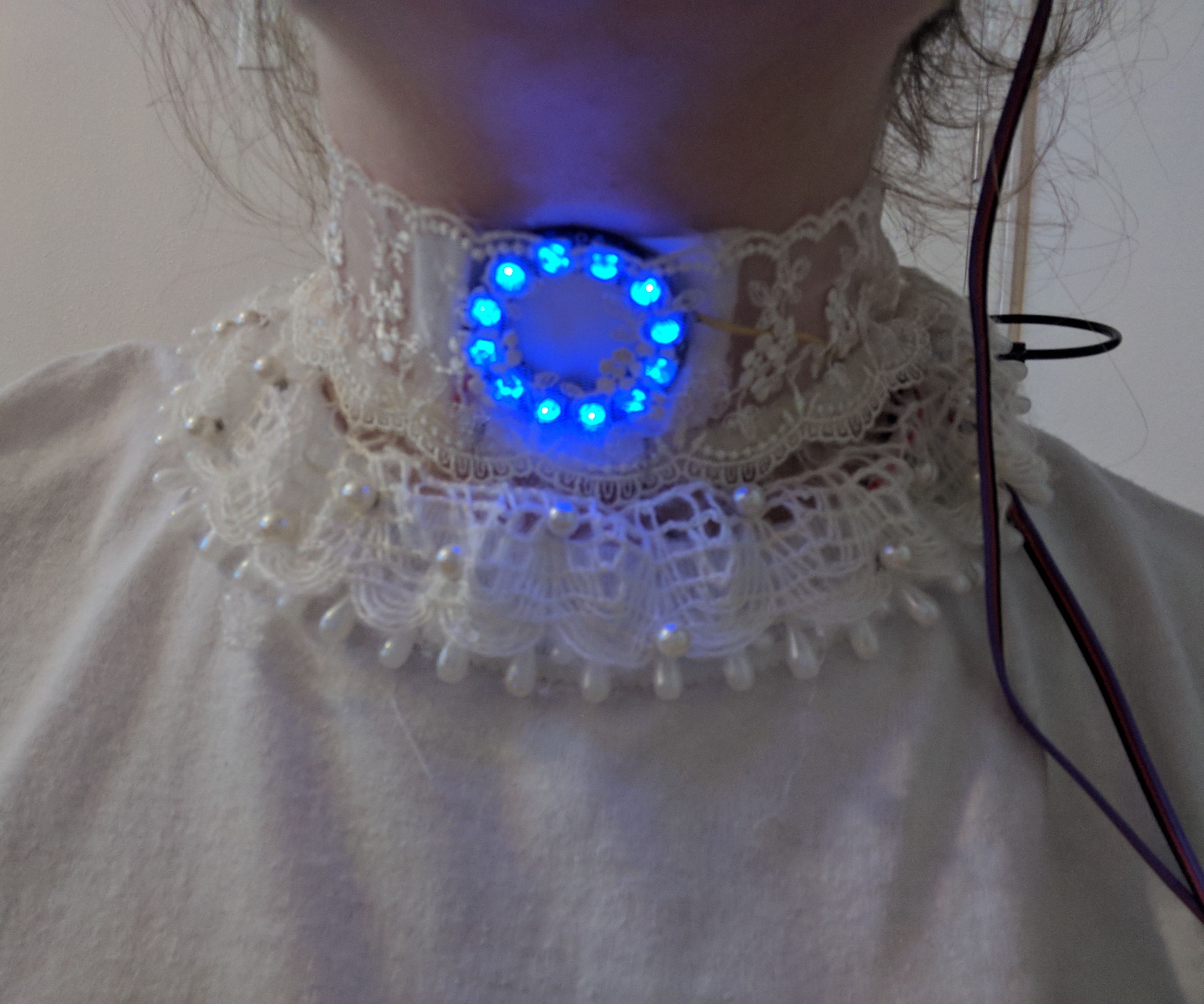 Victorian Style Collar With Neopixel Ring