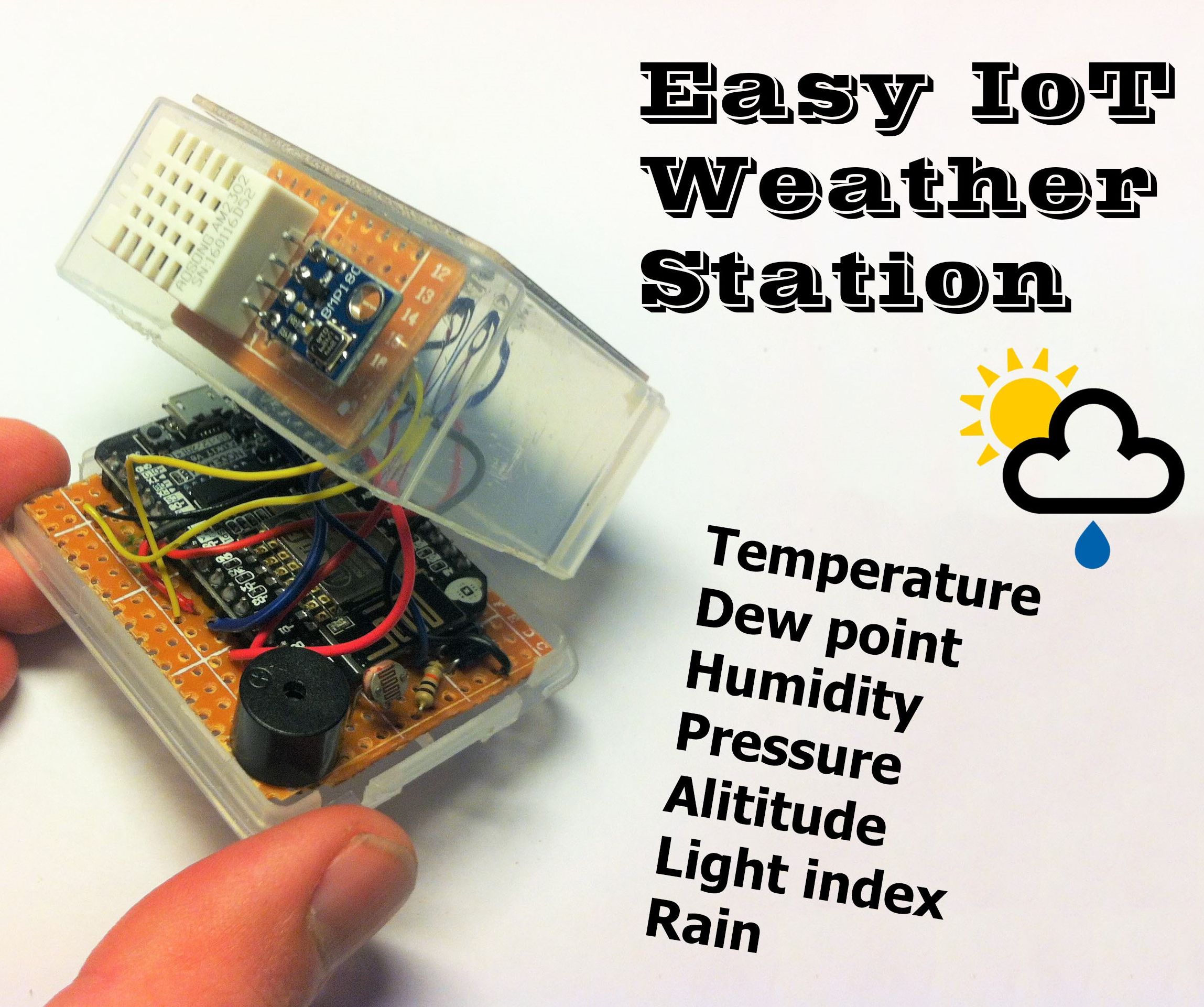 Easy IoT Weather Station With Multiple Sensors