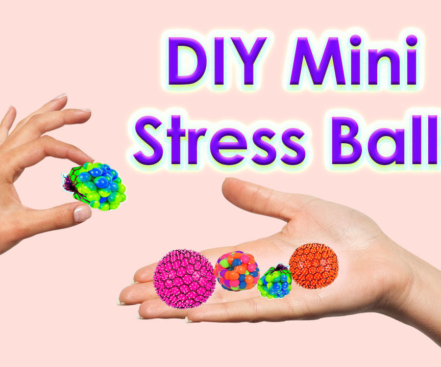 DIY Mini Stress Balls! Orbeez & Mesh Slime Stress Ball Miniatures!