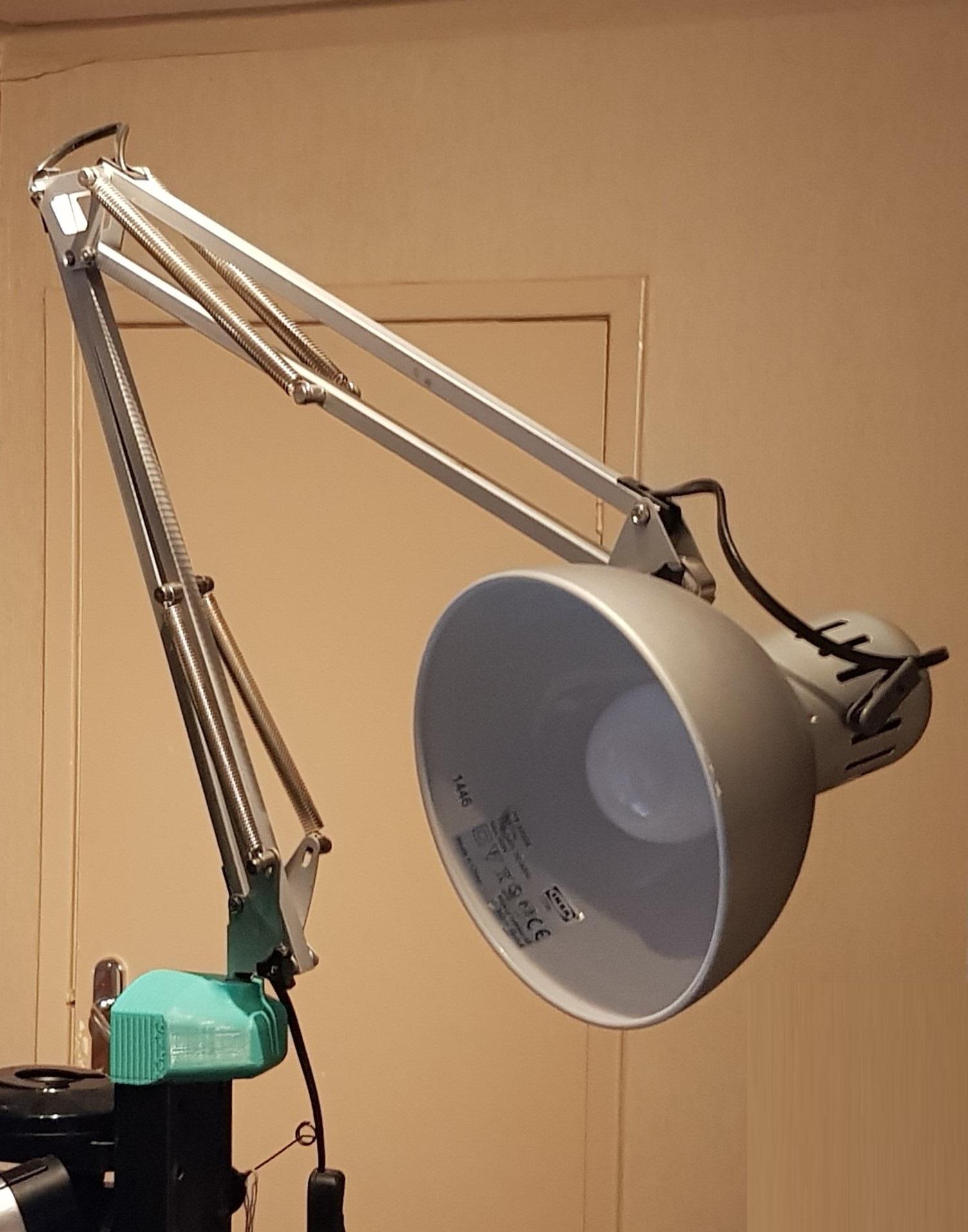 Custom Anglepoise Lamp Mount for IKEA Jerker Desk