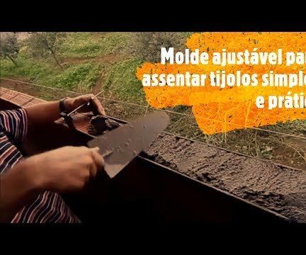 Molde Ajustável Para Assentamento De Tijolos