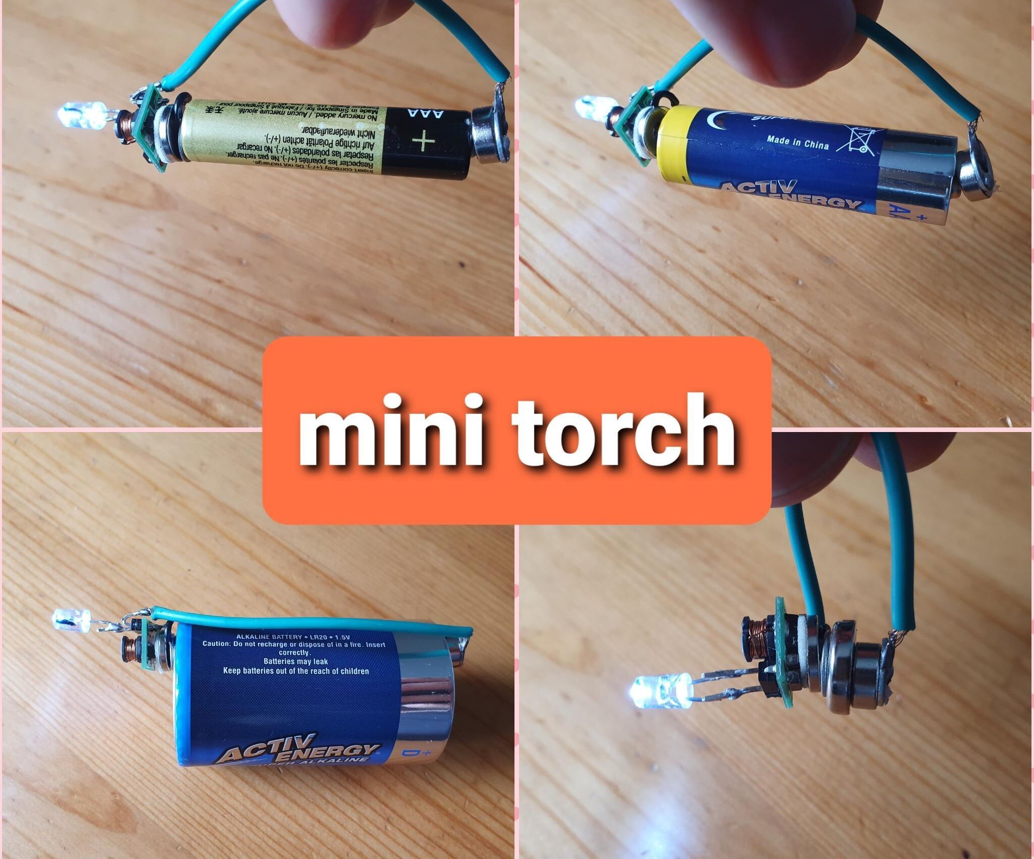 Mini Torch. Runs on Dead Batteries.