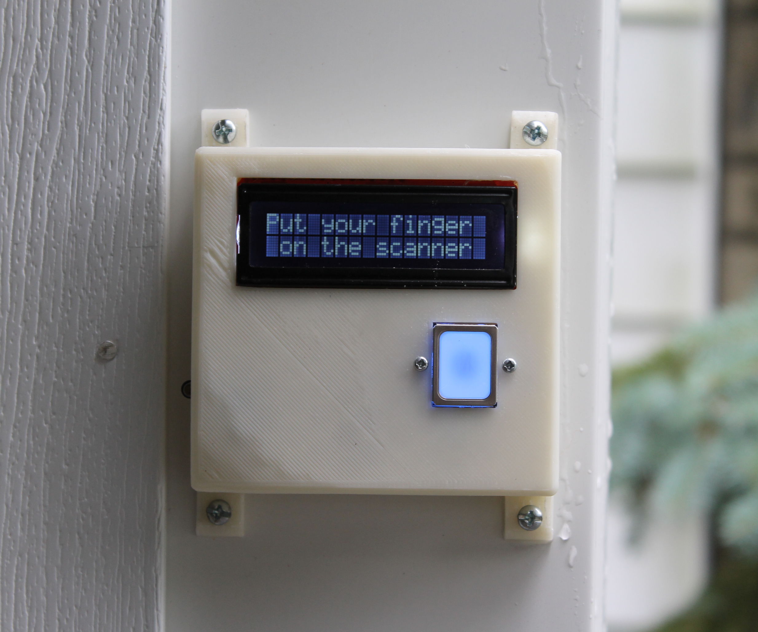 DIY Fingerprint Scanning Garage Door Opener