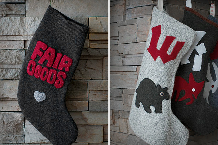 Holiday DIY: Felted sweater stockings