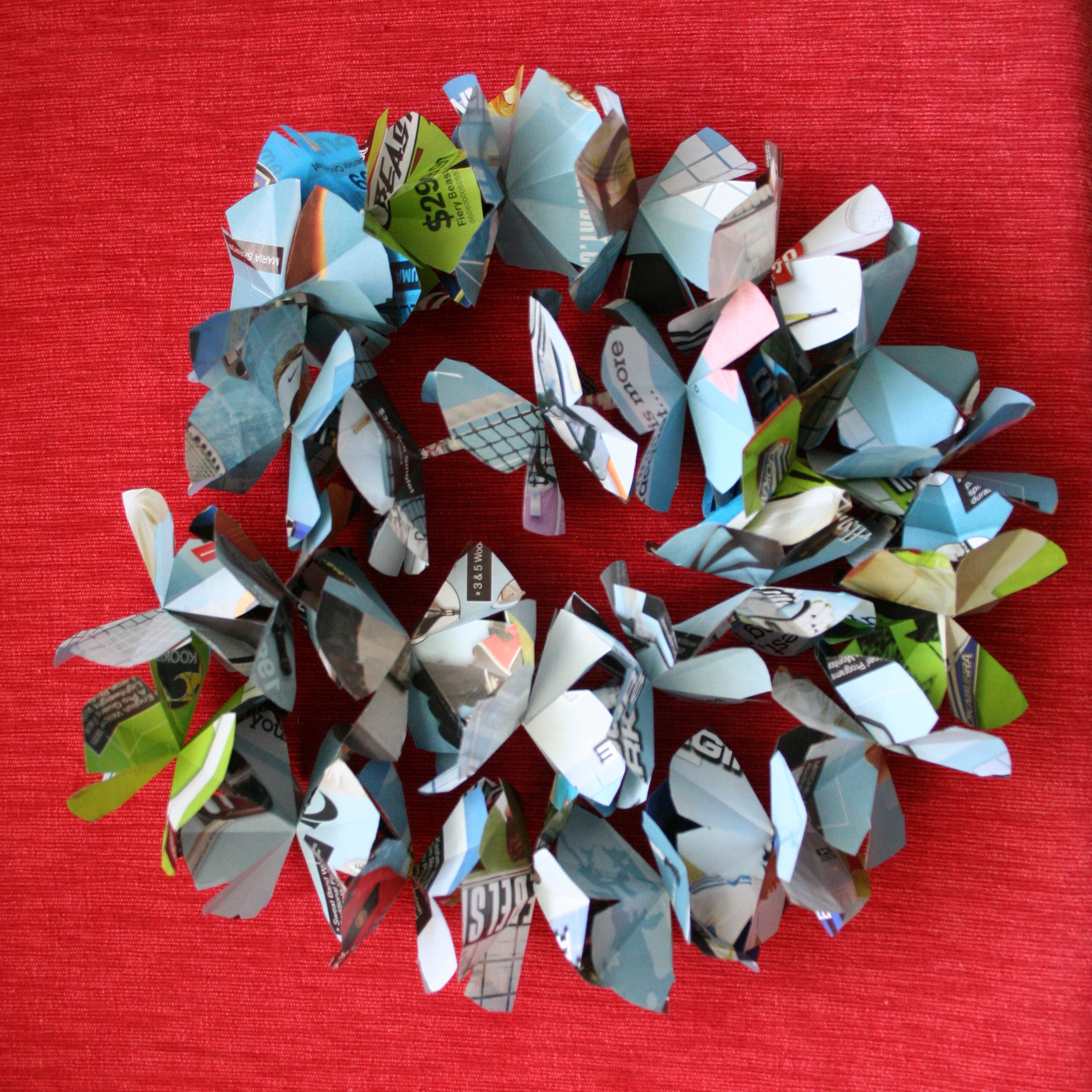 Recycled Paper Hawaiian Lei