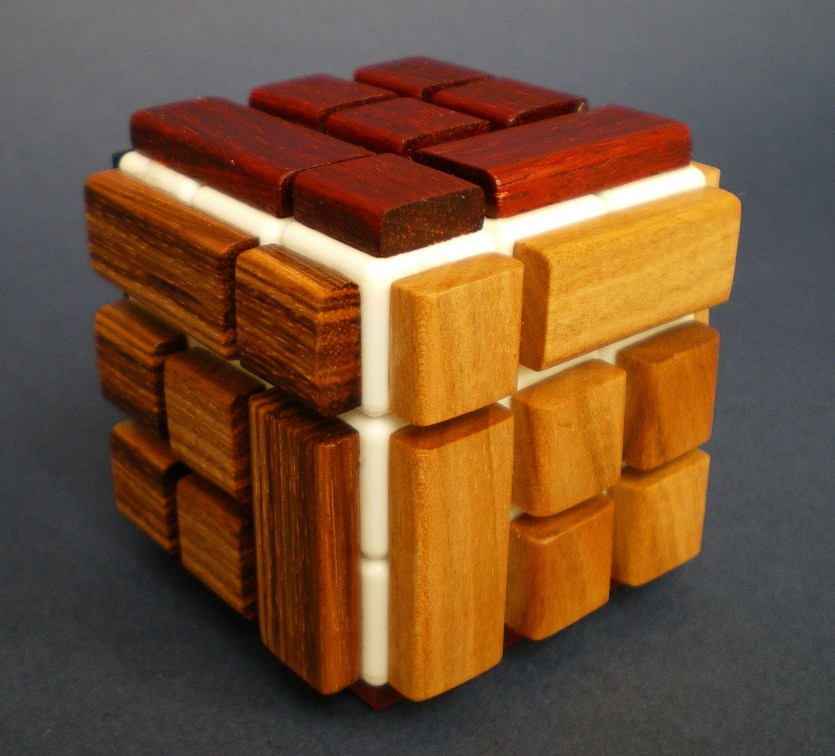 Wooden Bandaged Rubik Cube