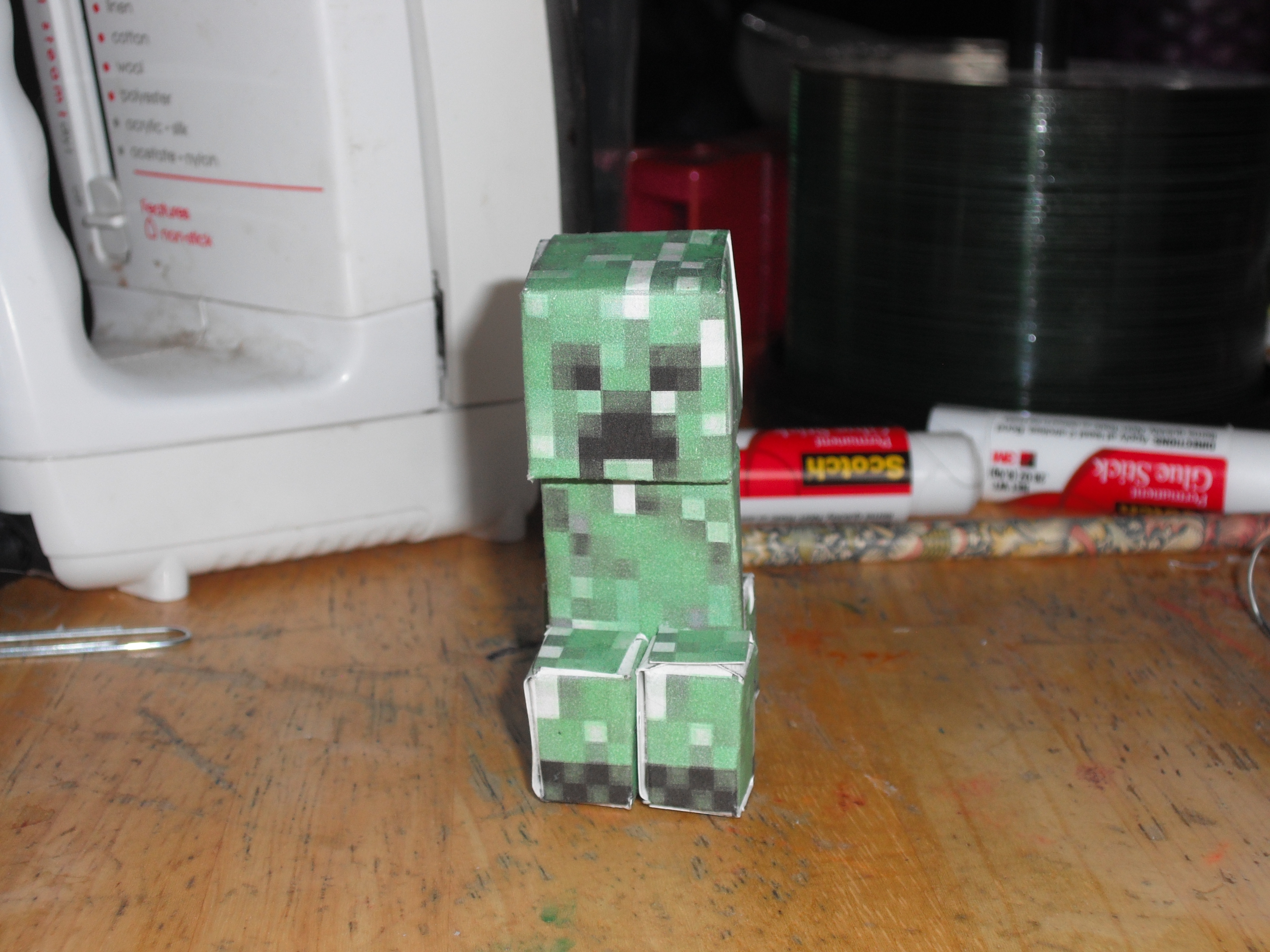 The Papercraft Creeper From Minecraft