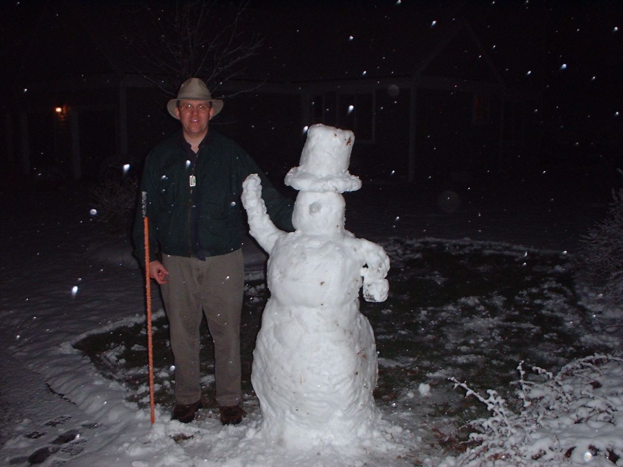 Victorian Caroler Snowman