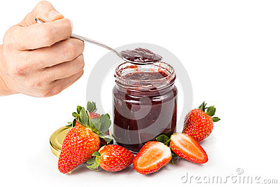 spoon-scooping-organic-strawberry-jam-transparent-glass-jar-white-background-fresh-strawberries-surrounding-64602435.jpg