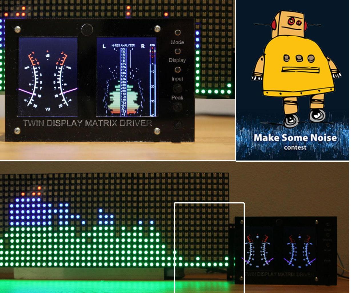 Twin Display Pixel Matrix Analyzer
