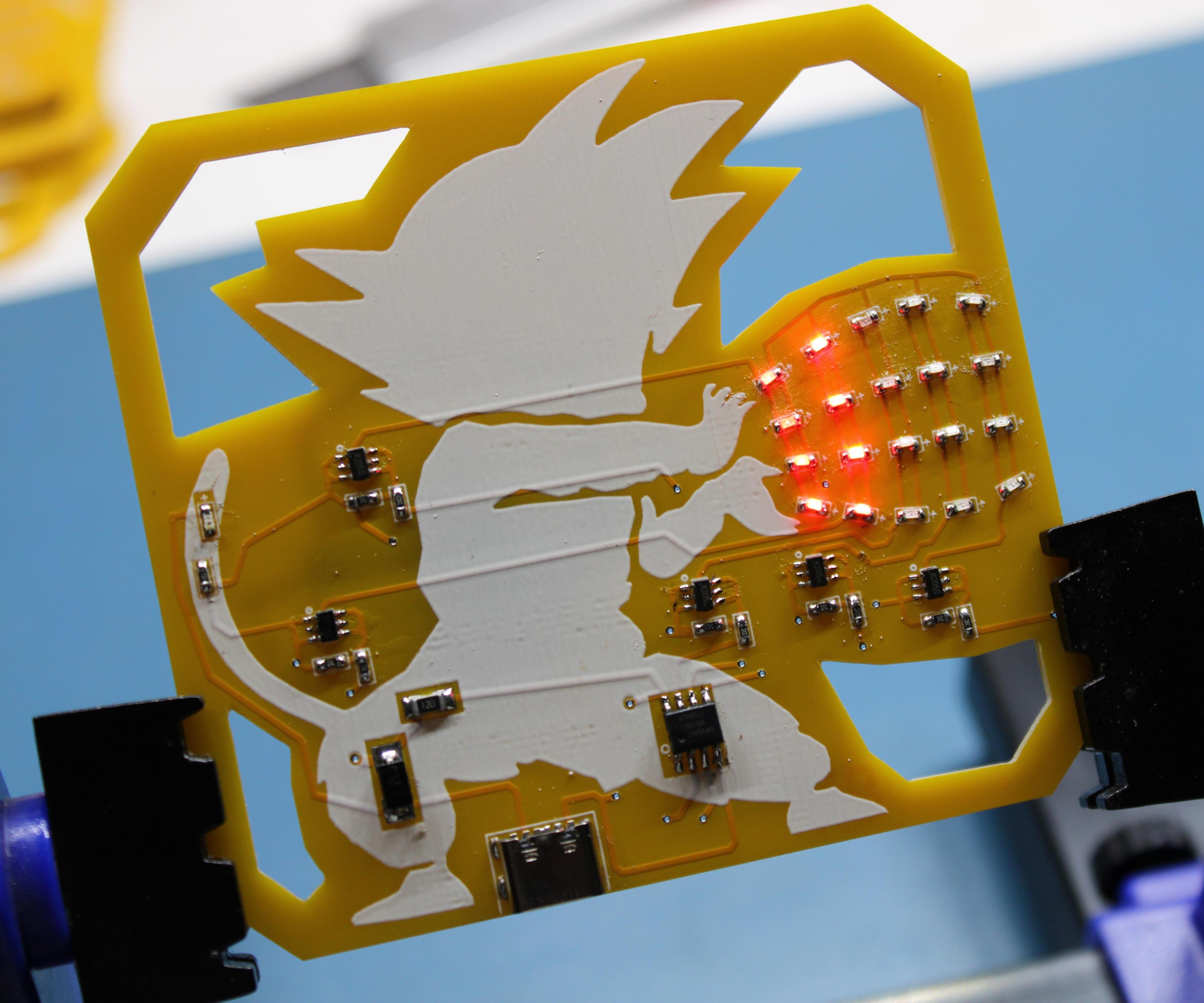 Goku PCB Badge V2