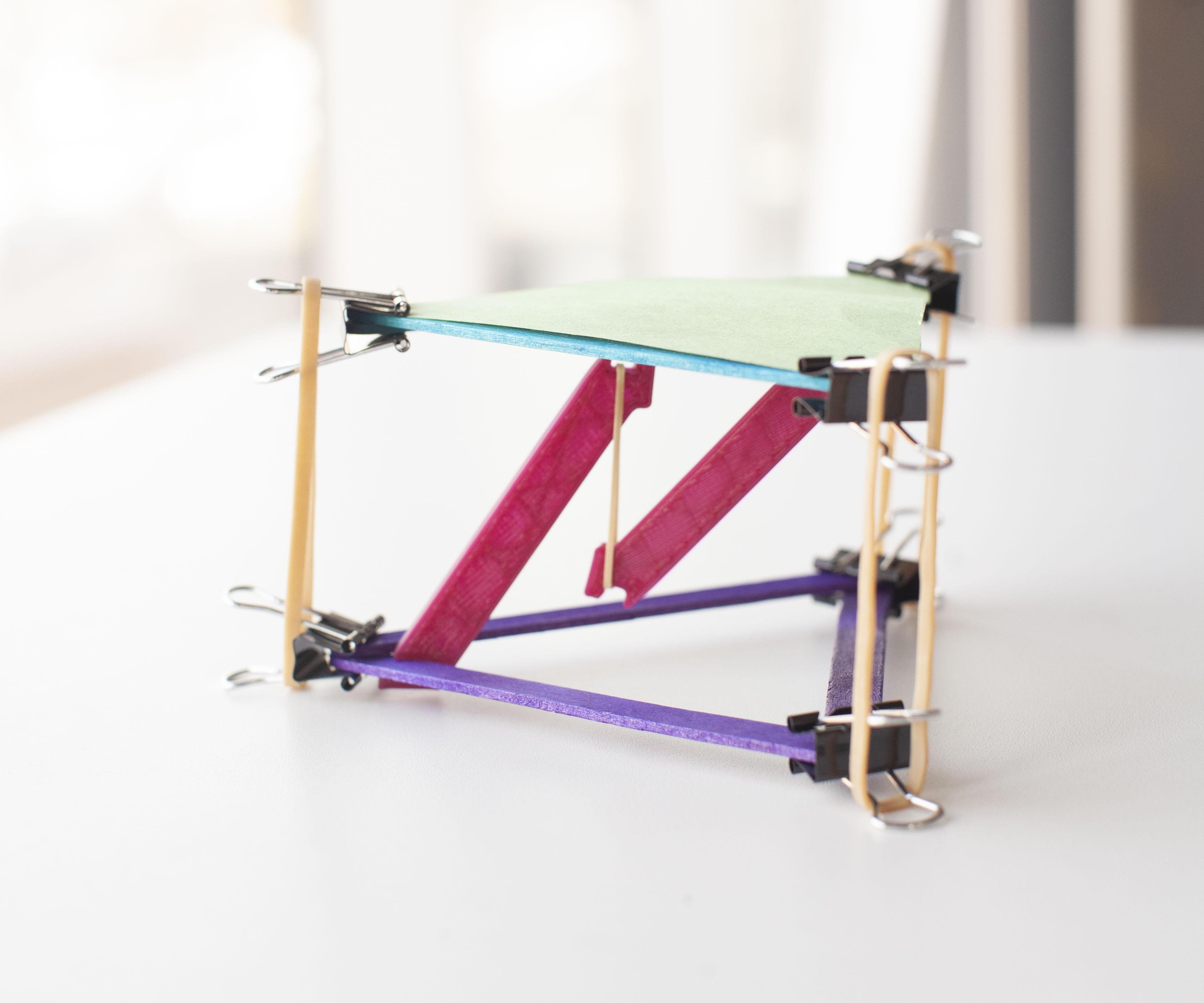 Popsicle Stick Tensegrity Table STEAM Activity - Easy to Assemble!