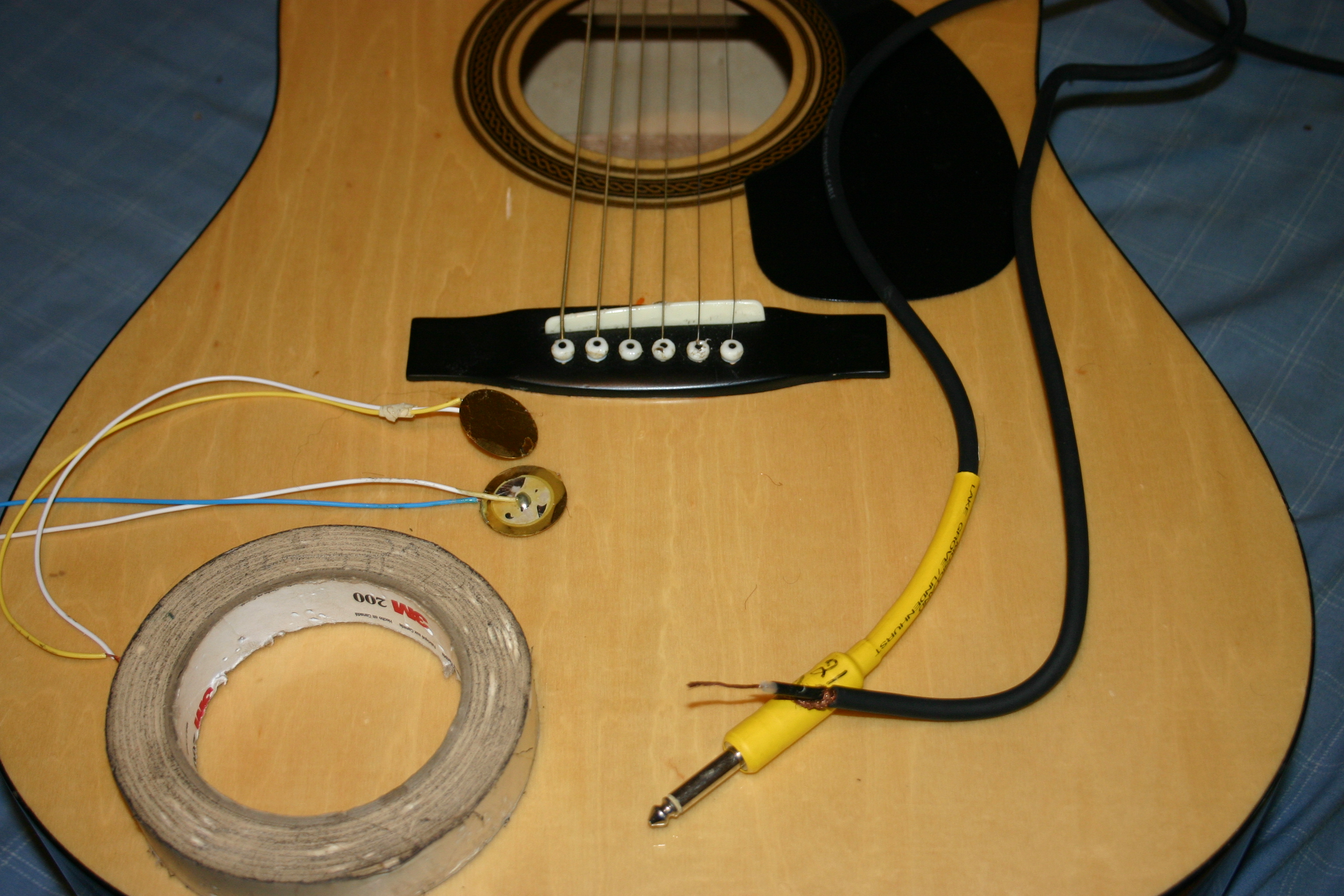 Acoustic Guitar Diy Piezo Pickups