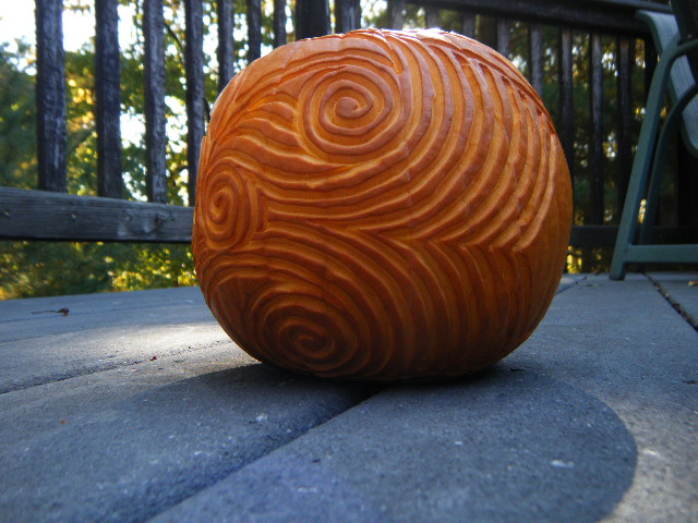 Swirl Pumpkin Carving