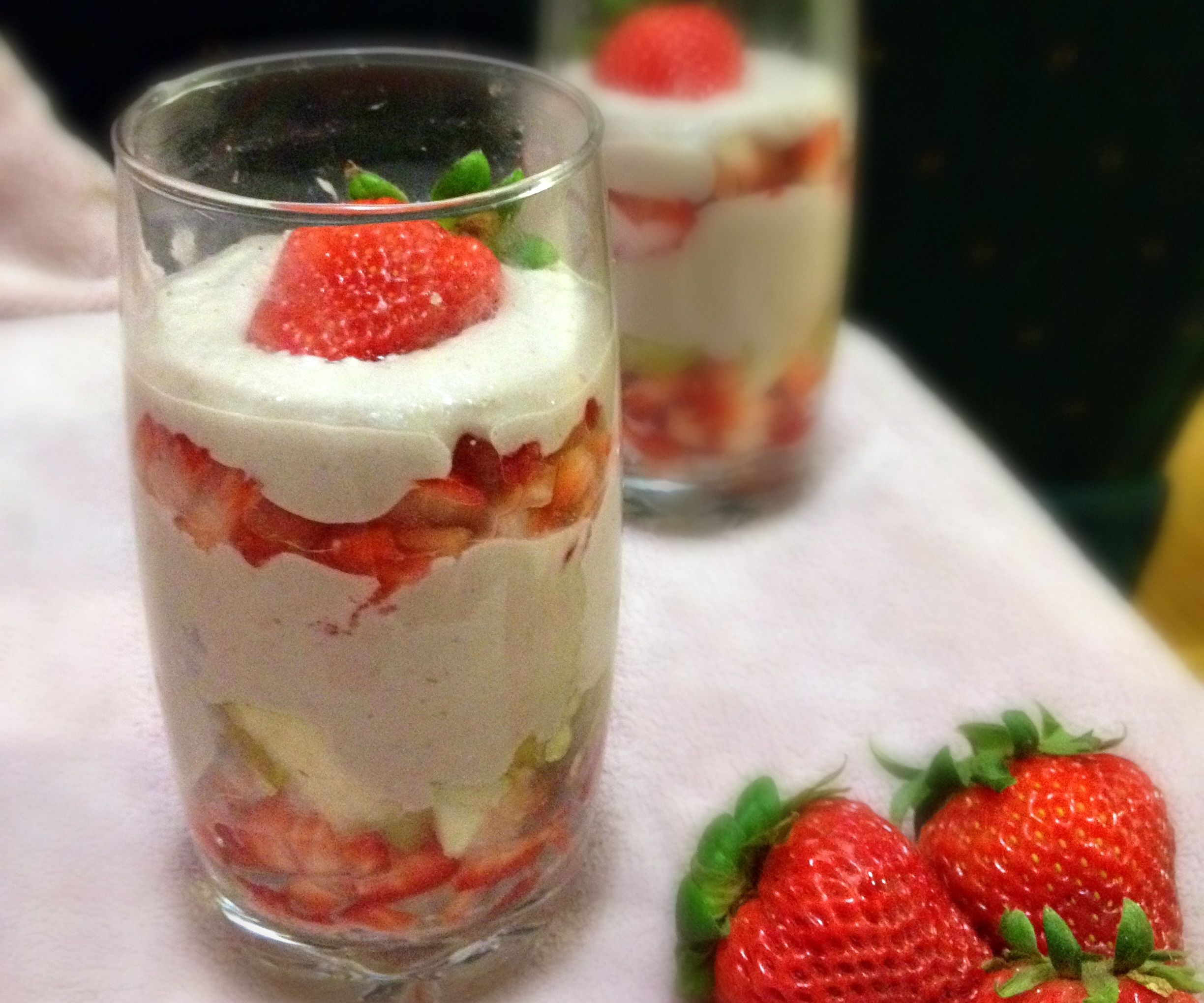 Raw Vegan Strawberry Parfait