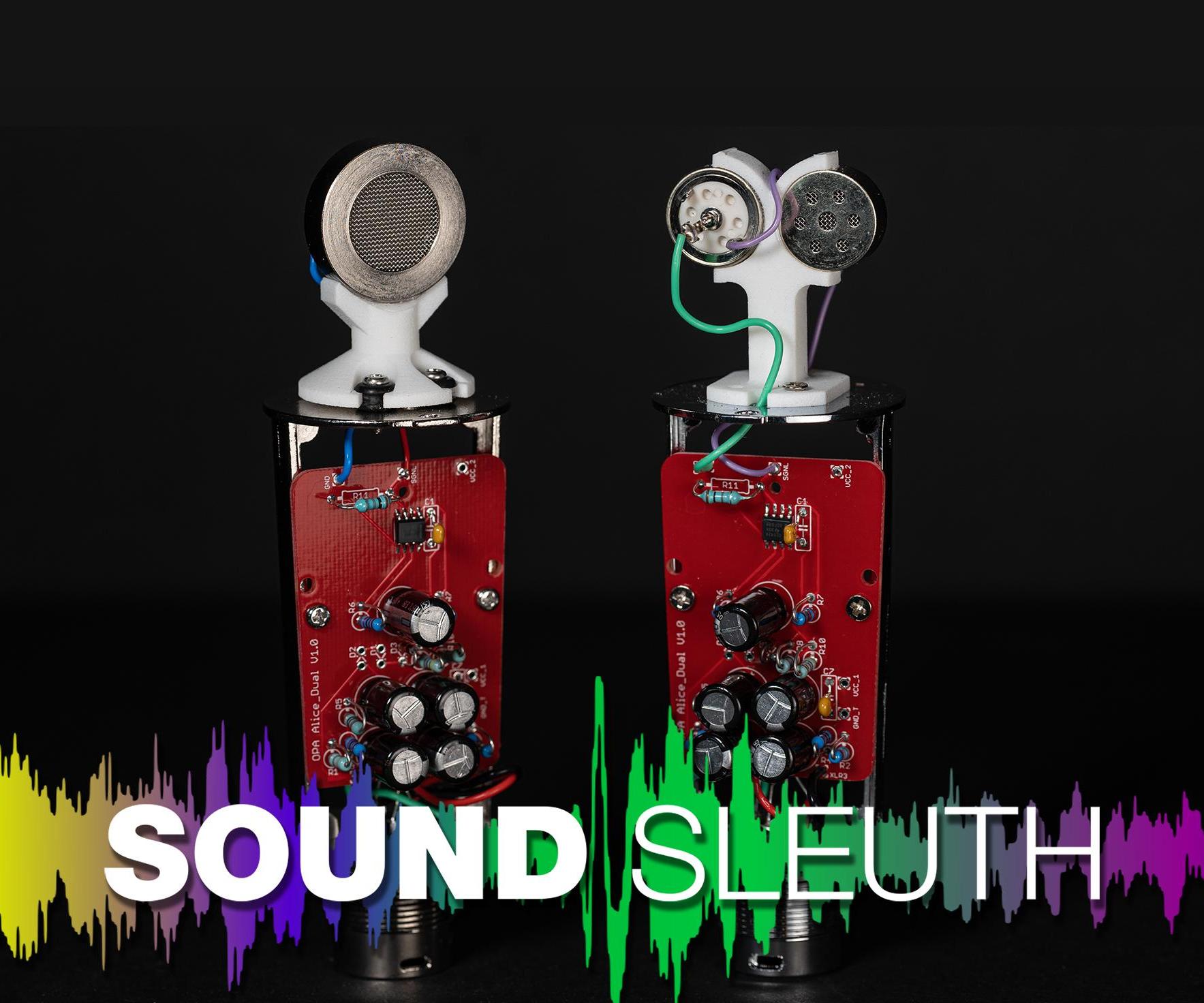 OPA Based Alice Microphones: a Cardioid and a Figure 8