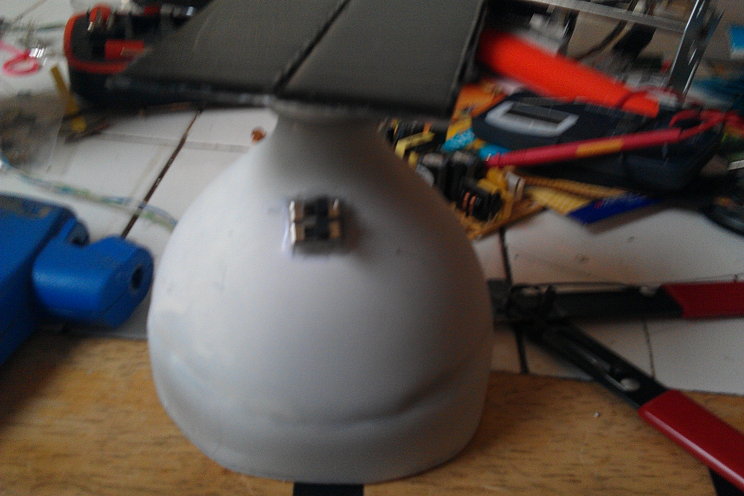 Solar rechargeable "light bulb". Ideal for camping. (made from recyclable materials)