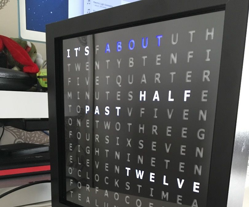 IKEA Ribba Word Clock