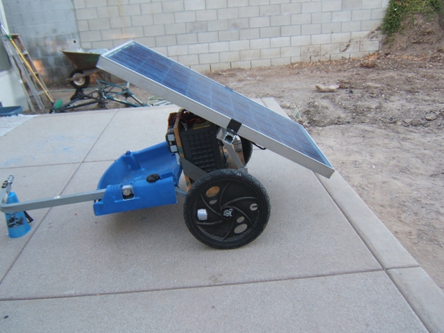 Portable Solar Generator on a Bike Trailer for Burning Man