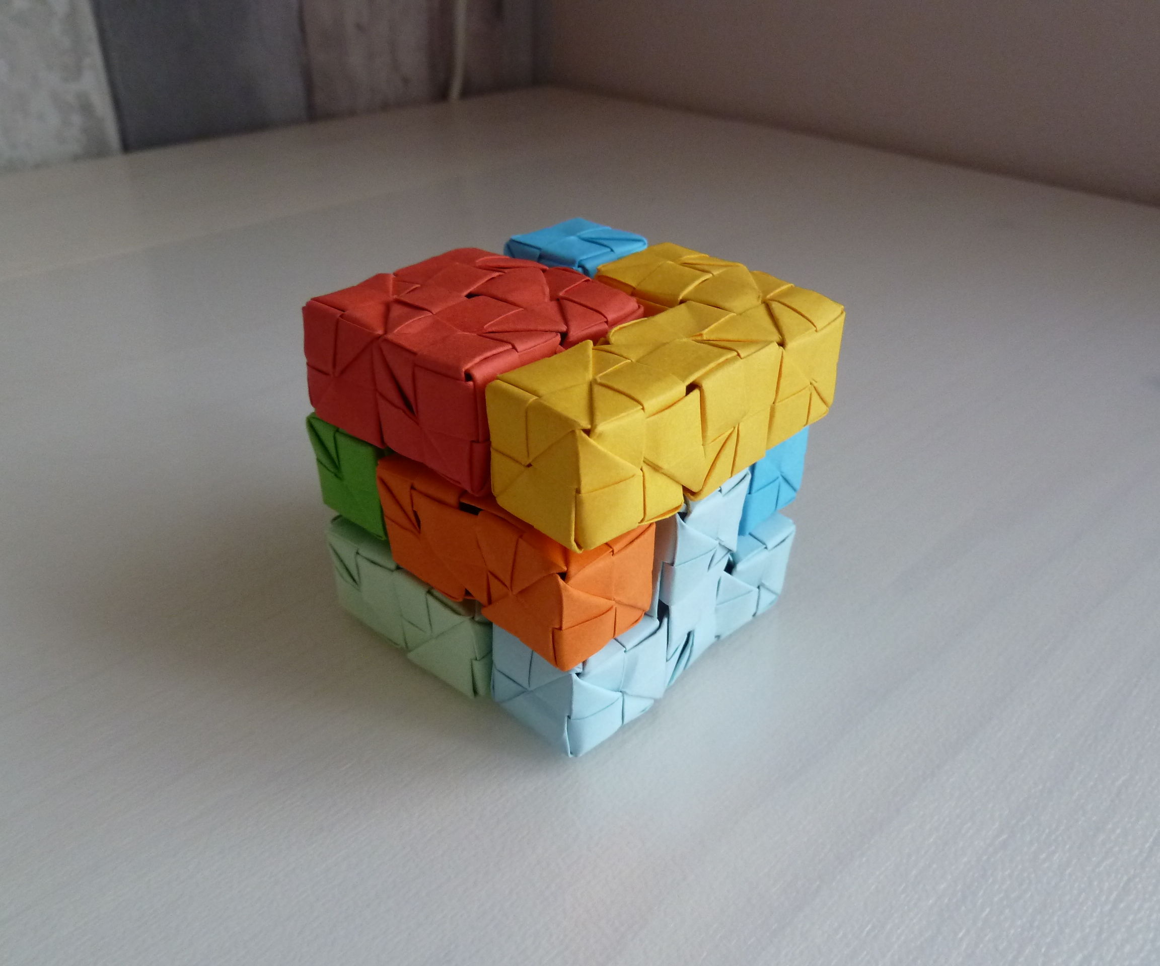 Origami Tetris Cube