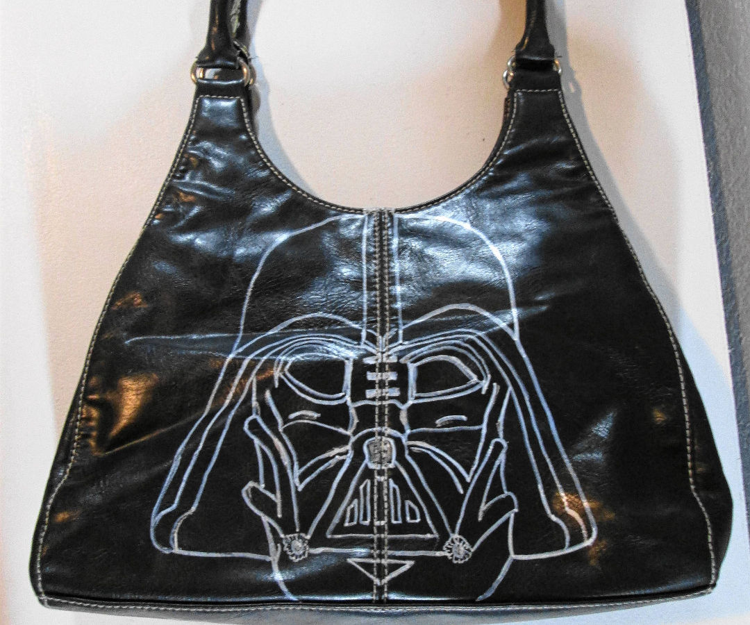 Darth Vader Painted Purse