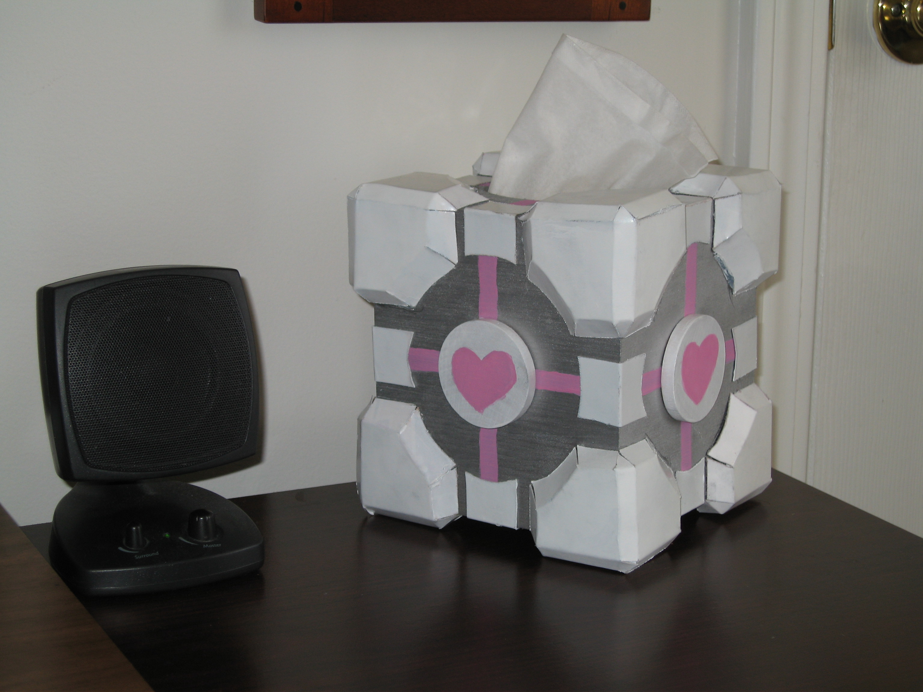 Companion Cube Tissue Box