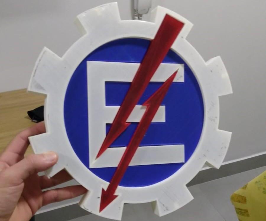 Placa Luminosa Logo Da UNIFEI [3d Printed]