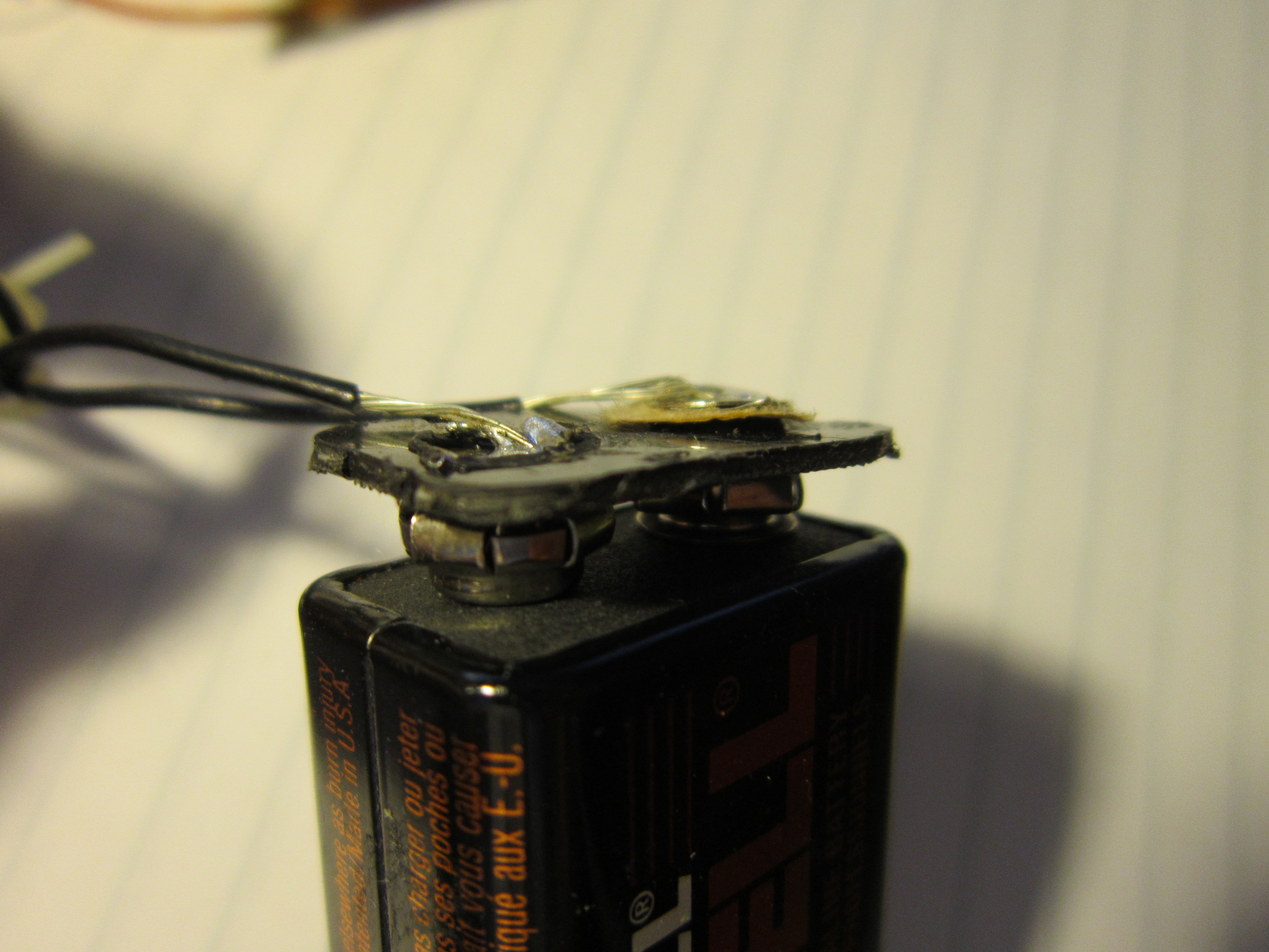 Free 9 volt battery clip