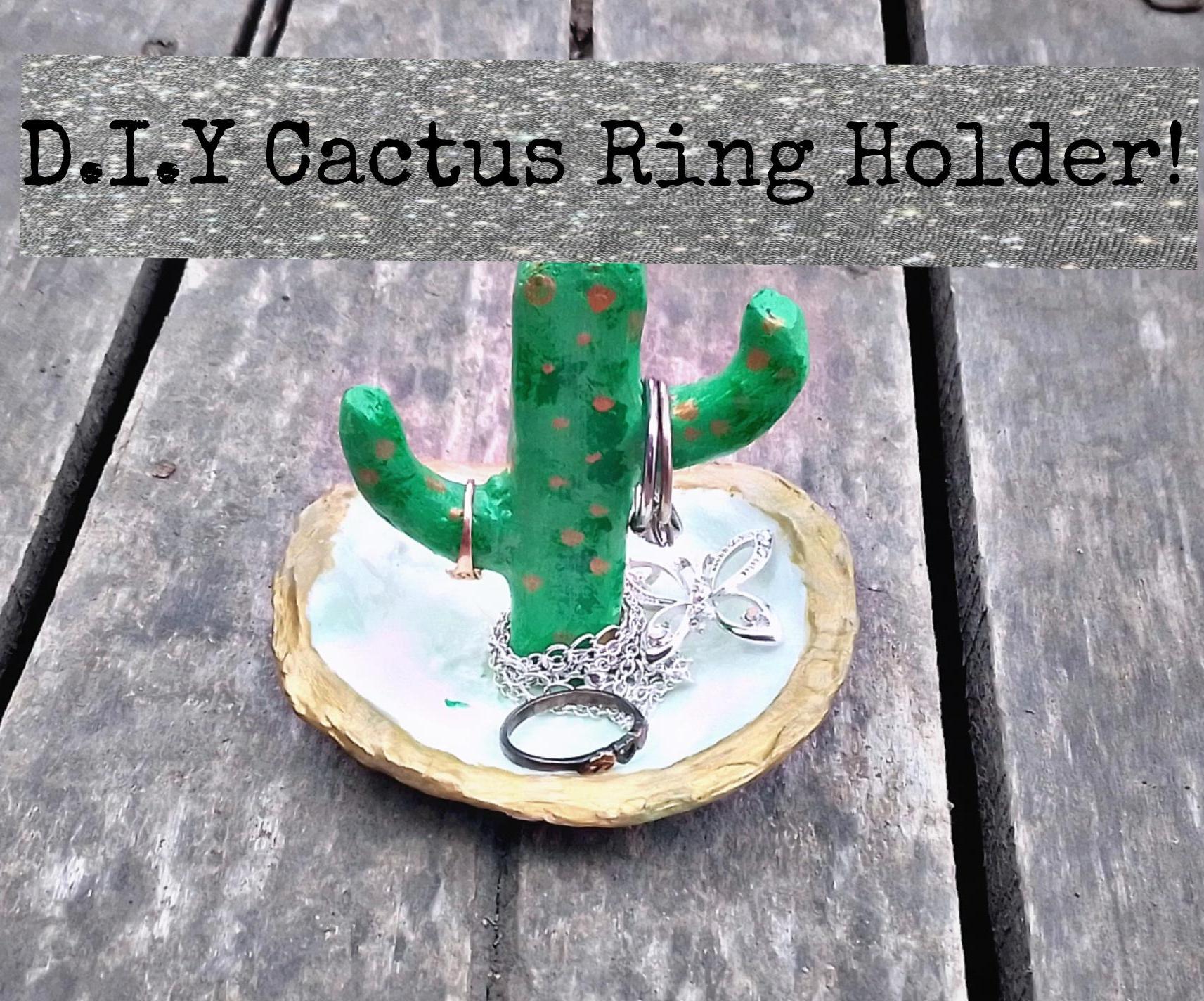 Clay Cactus 🌵 Ring Holder!