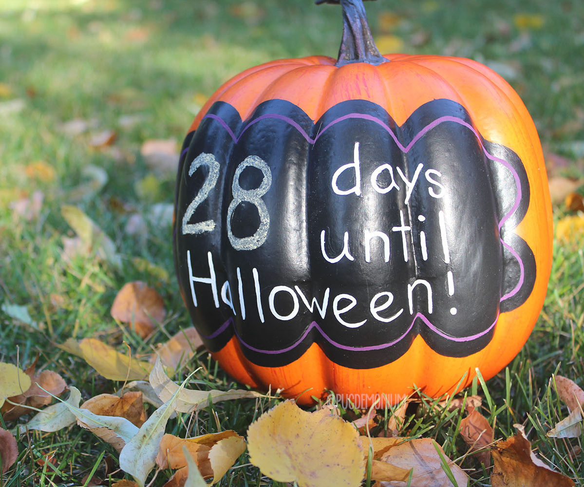 Halloween Countdown Pumpkin