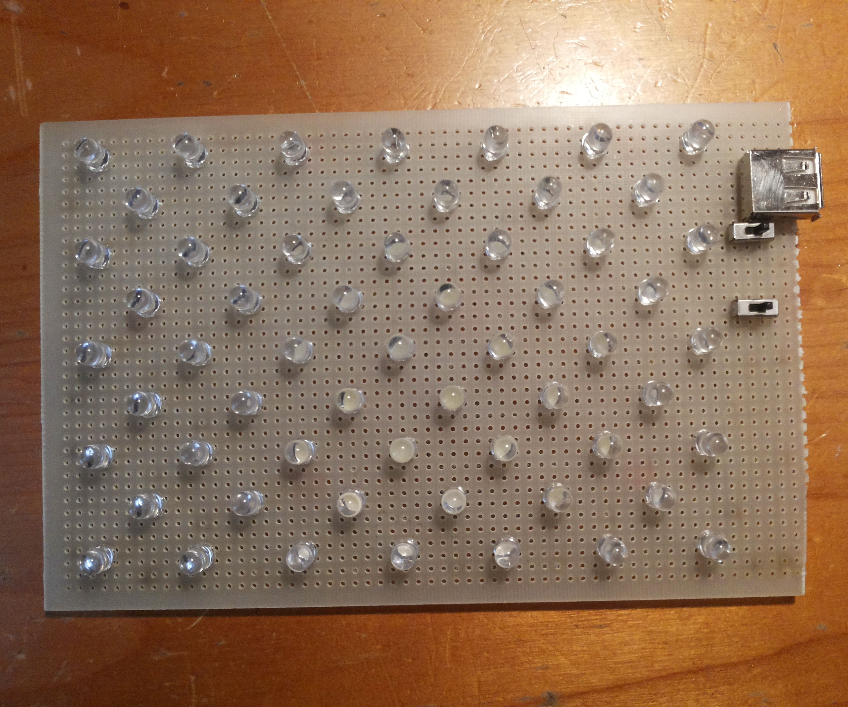 Make a portable usb powered led lamp