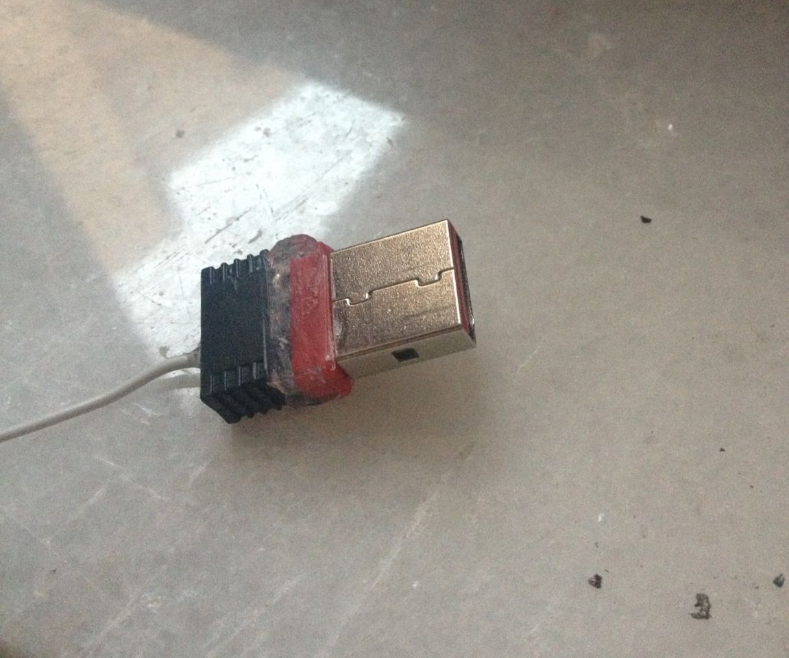 Adding antenna to a mini Wi-Fi receiver