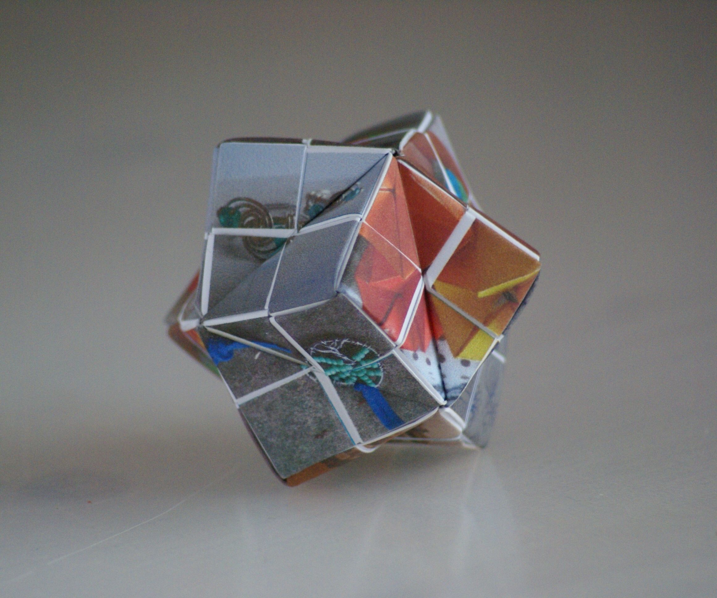 Origami Picture Puzzle Stellated Octahedron