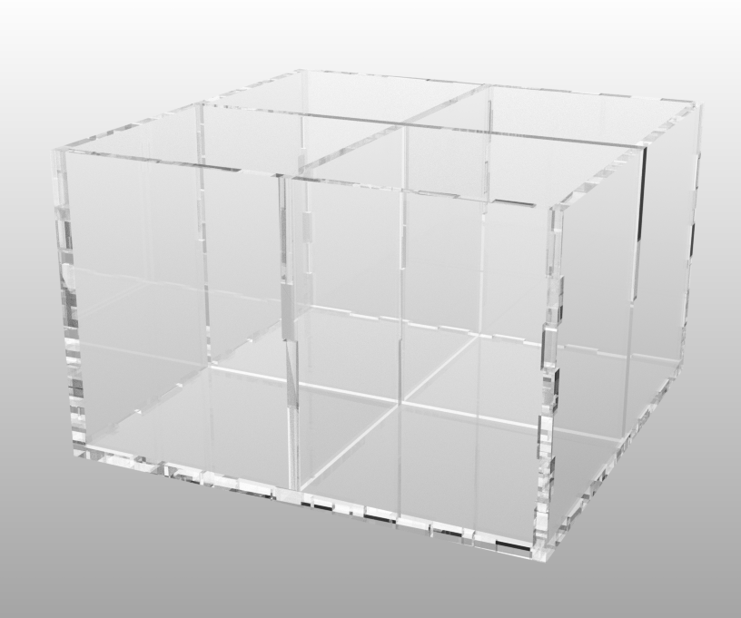 Organizador De Acrílico 2mm Con Corte Láser