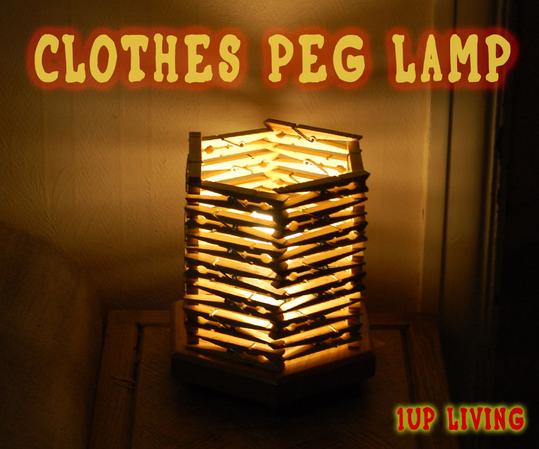 Clothes Peg Table Lamp