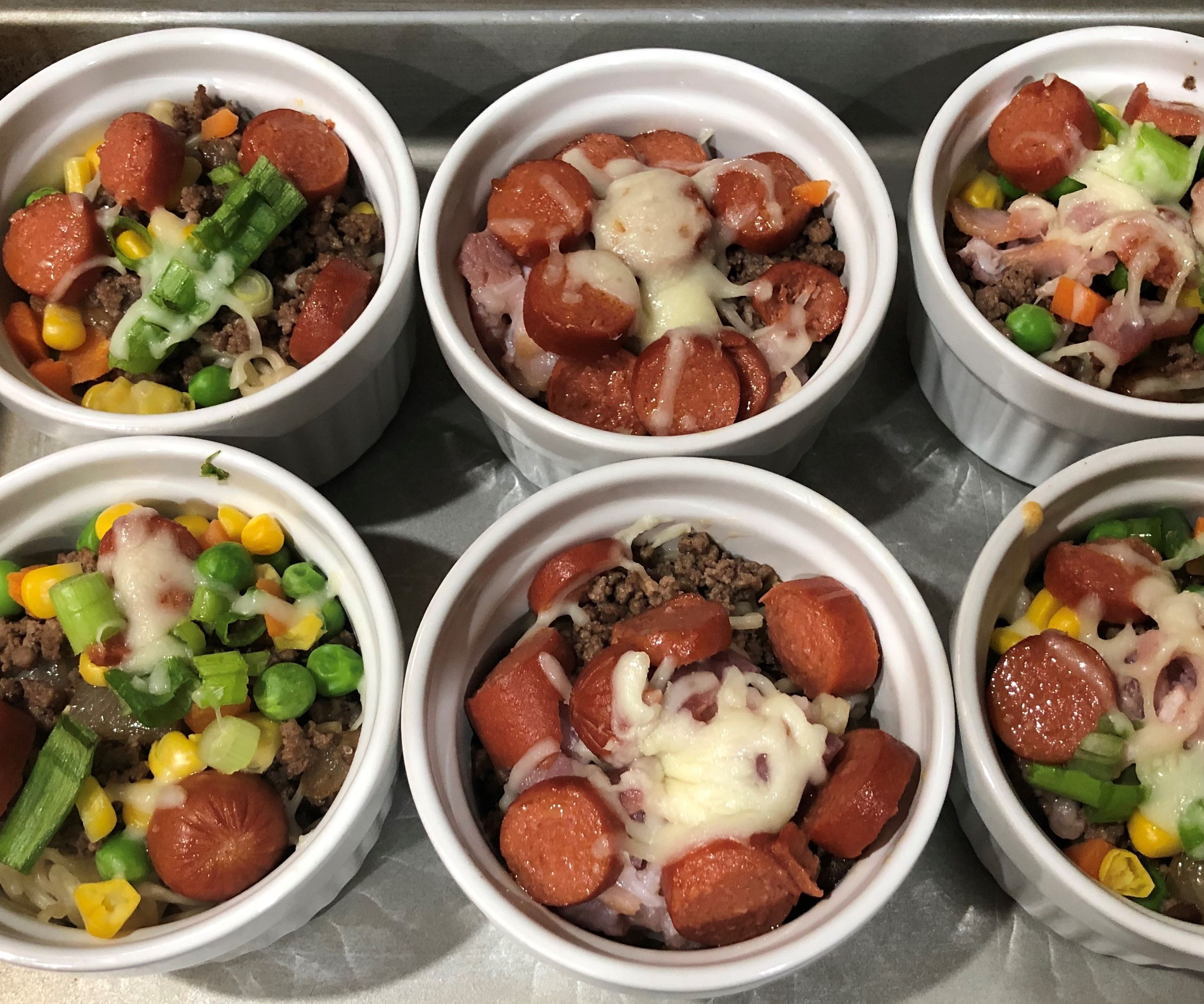 Ramekin Pizza Noodle