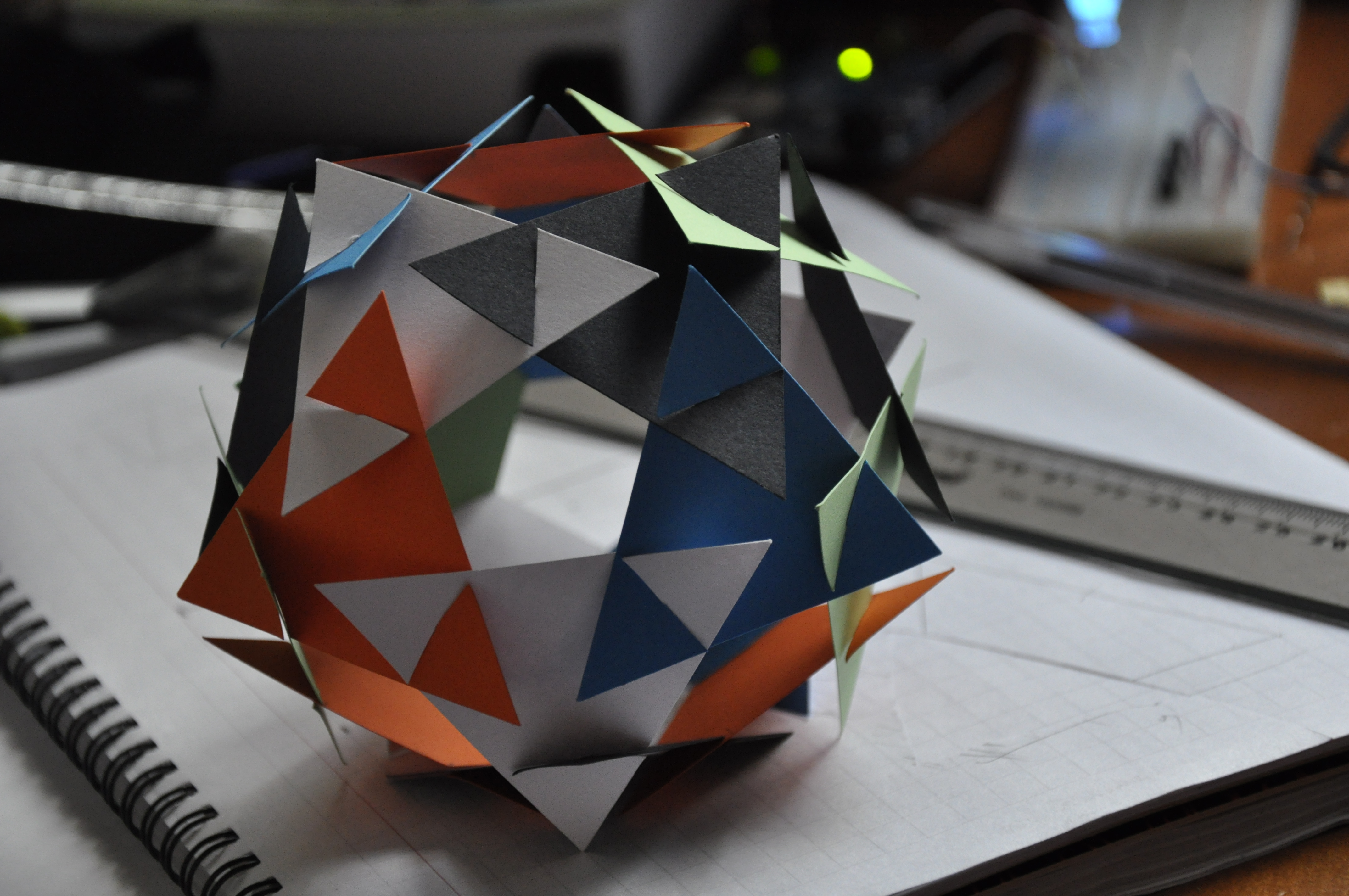 Modular Paper Dodecahedron