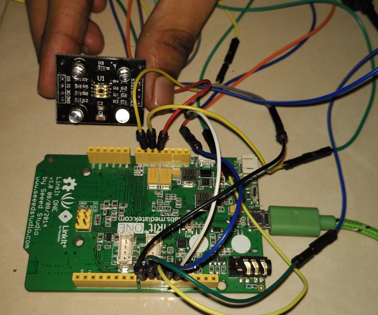Colour Detection Using TCS3200 Colour Sensor and LinkIt One Board