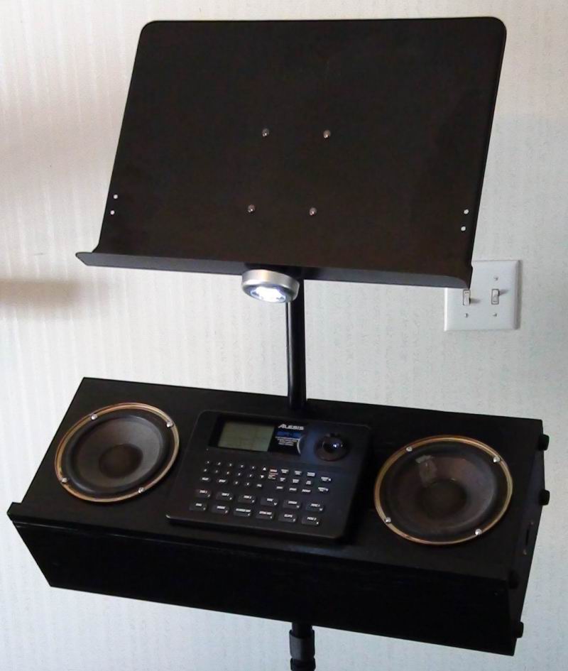 Music Stand PA Monitor Speaker & Shelf
