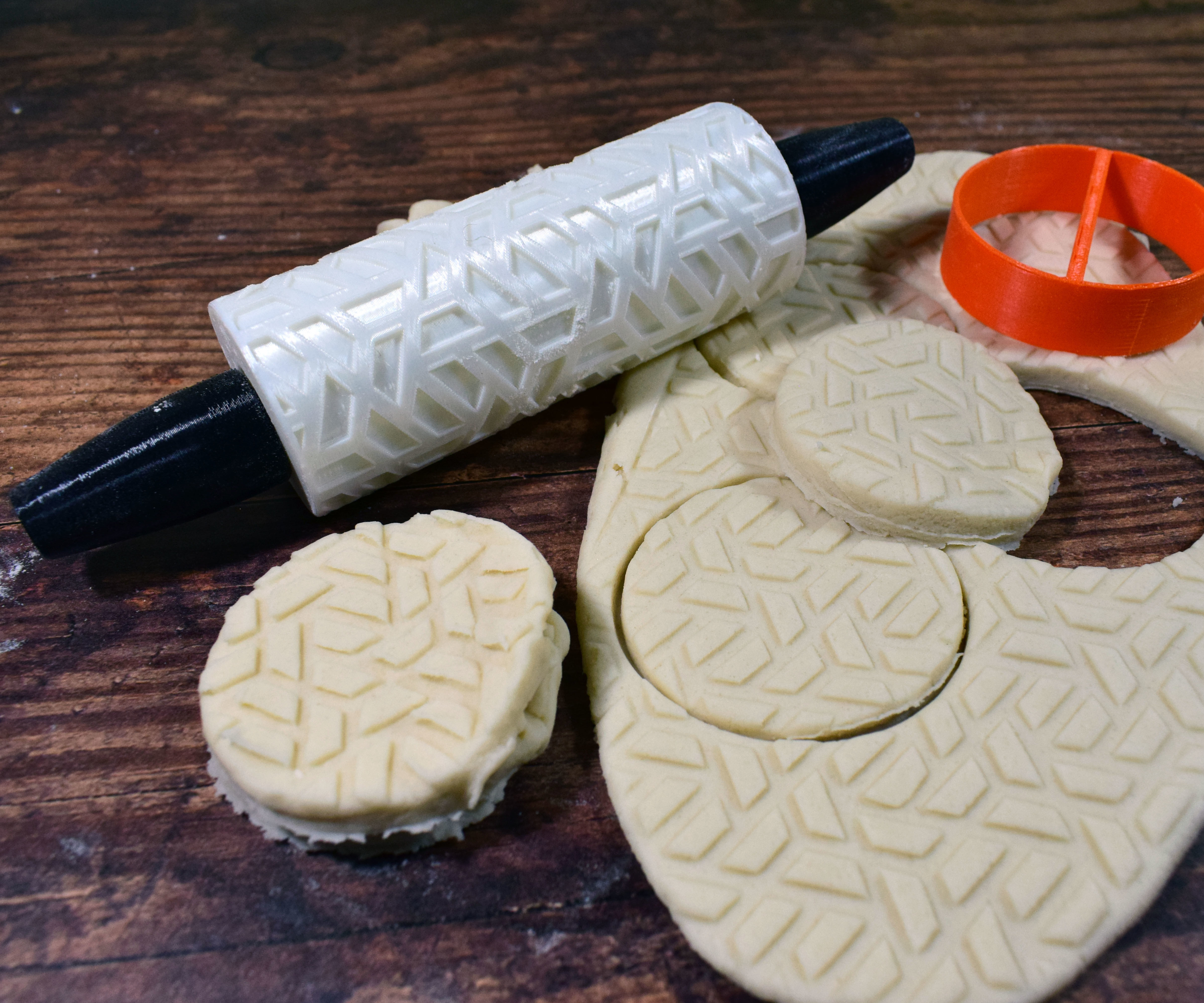 3D Print Embossed Pattern Cookie  Rollers